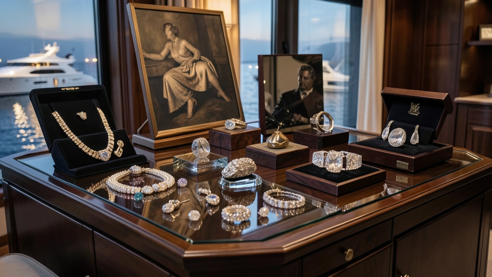 Structured table of luxury insured assets including jewelry art and collectibles representing high net worth insurance coverage categories